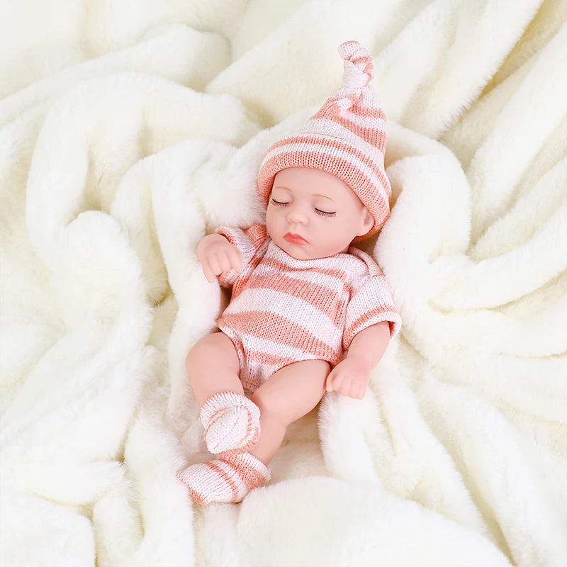 Neu Silikon Reborn Puppen 20cm Baby Reborn Spielzeug Wasserdichte Vinyl Bebe Puppe Niedliche Mini Reborn Baby Puppe Für Mädchen Geburtstag Geschenk