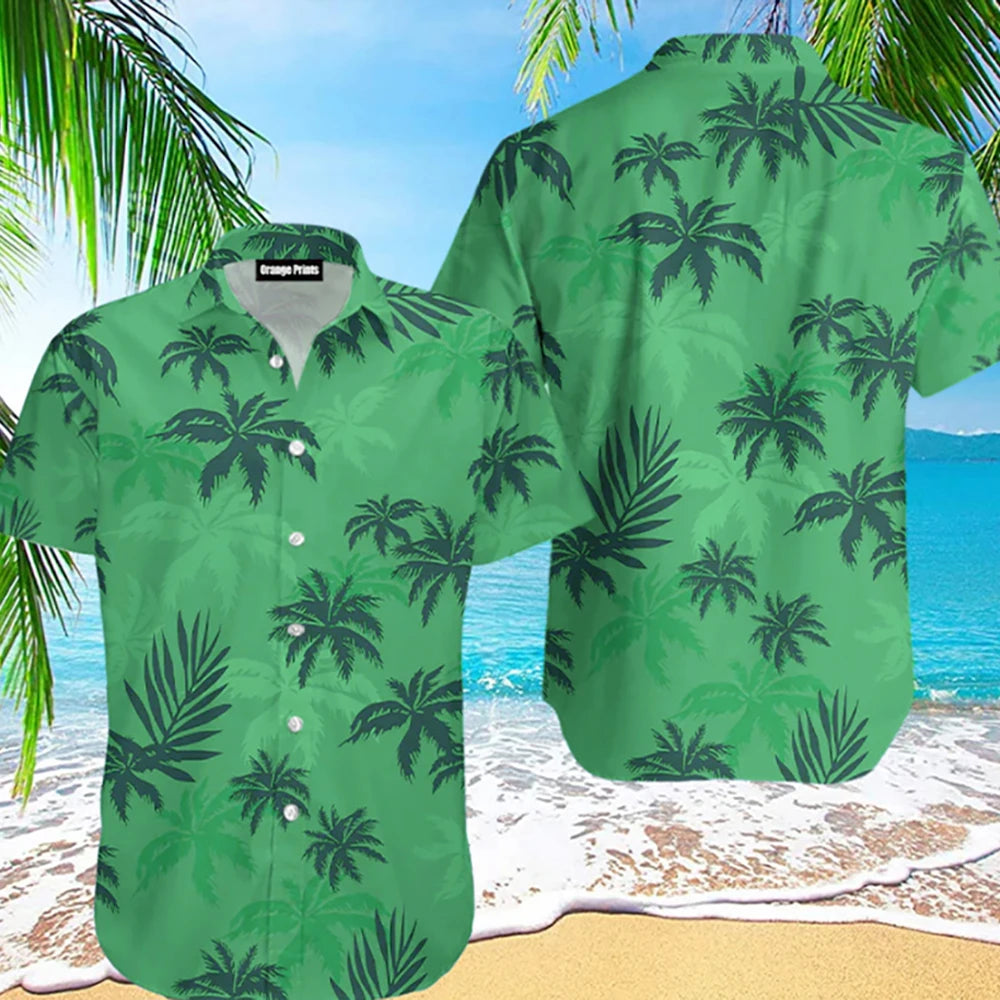 Summer Men Hawaiian Shirt 3d Plant Shirt For Men mon