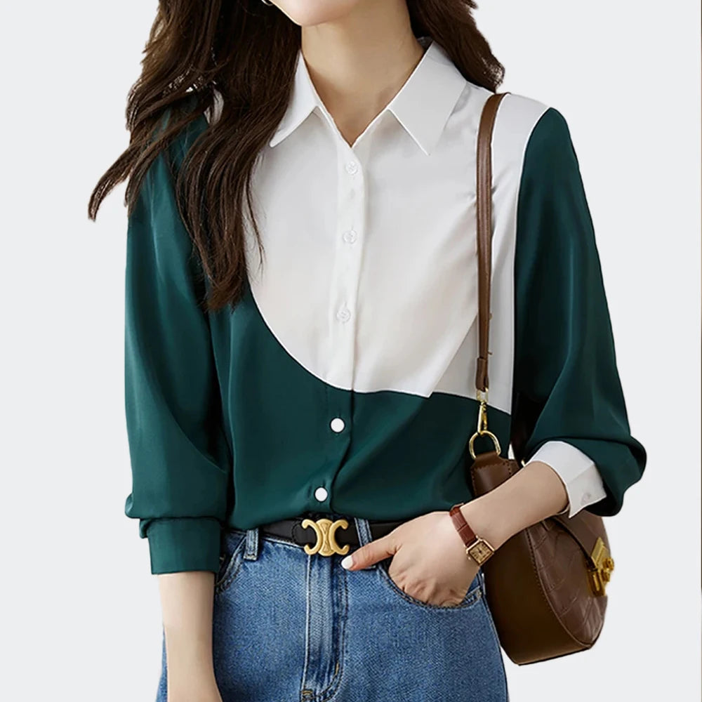 Women's Shirt Long Sleeve Fashion Woman Blouse 2024 Casual Female Chiffon Shirts and Blouse Basic Ladies Tops OL Women Clothing