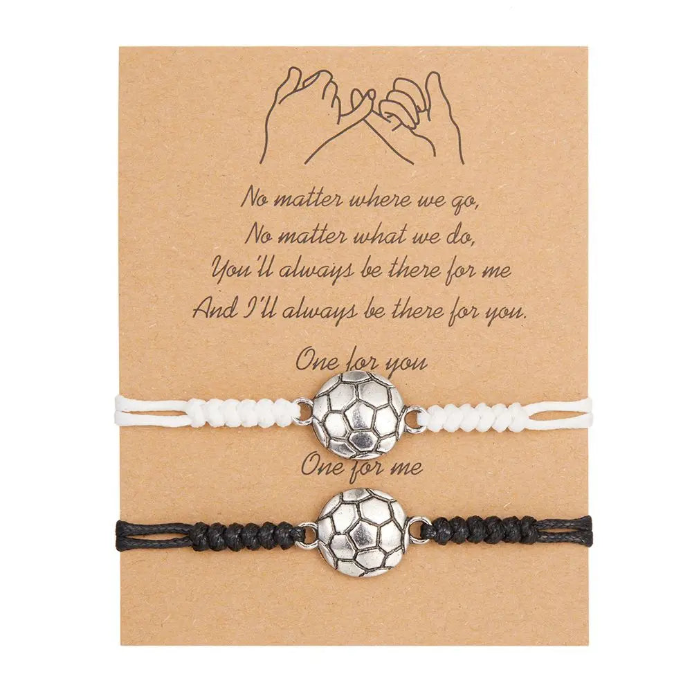 Present Football Boys & Girls Basketball Handmade Jewelry Accessories Korean Style Bracelet Couple Hand Rope Ball String Rope