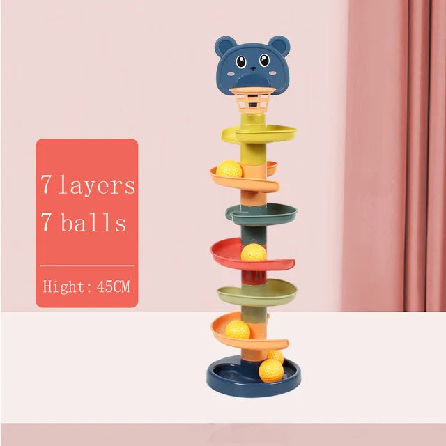 Montessori Baby Spielzeug Kinder Montessori Pädagogisches Spielzeug Für Babys Rolling Ball Stapeln Track Baby Bildung Spielzeug Kinder
