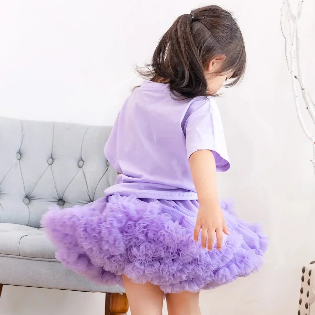 New Tutu Skirt Baby Girl Skirts Princess Mini Pettiskirt Party Dance Rainbow Tulle Skirts Girls Clothes Children Clothing