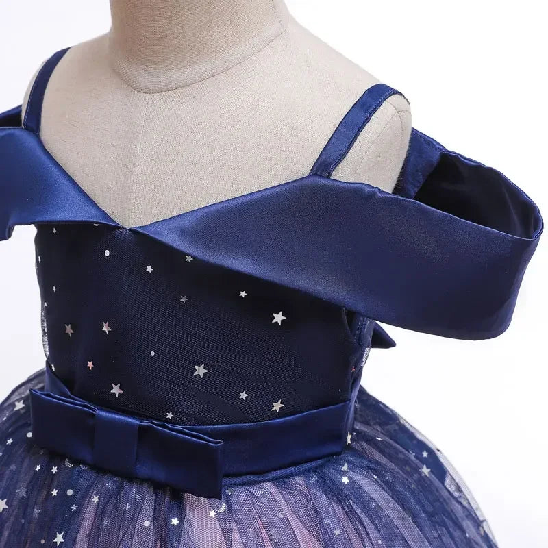 Summer Kids Dresses for Girls Toddler Girl Clothes Fashion Children's Princess Dress Sequined Girl Party Dresses 2-10 Years