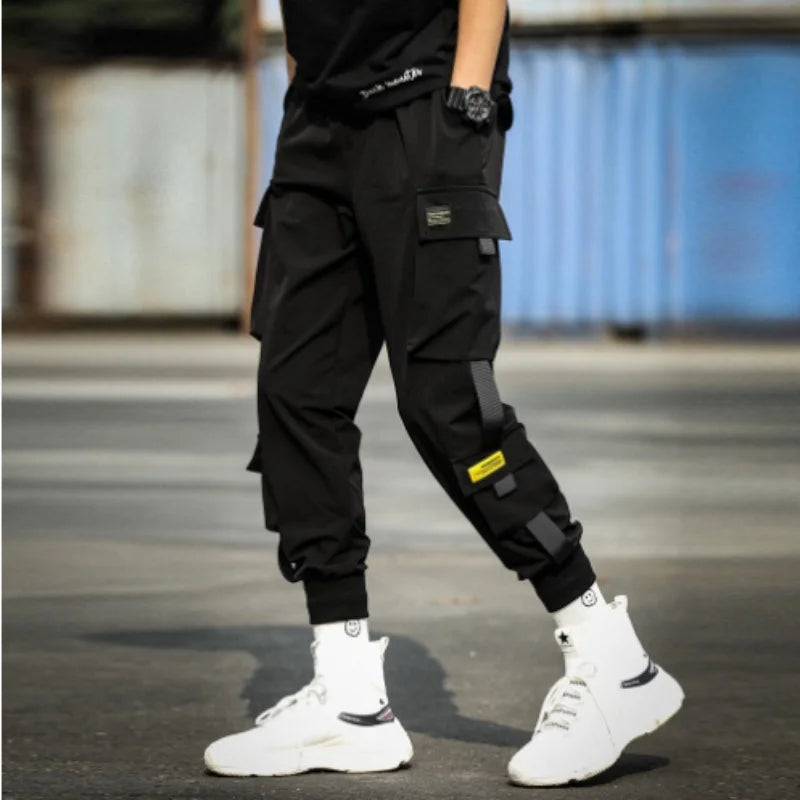 Spring Autumn Men's Fashion Multi-pocket Loose mon