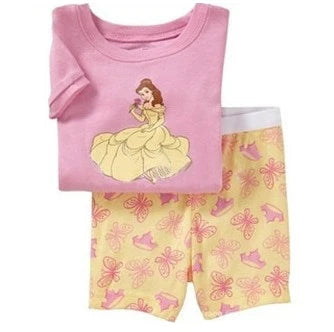 Neue Sommer Kinder Jungen Mädchen Kleidung Baby Baumwolle Prinzessin Pyjamas Sommer Kurzarm Set Cartoon Minnie Kinder Nachtwäsche