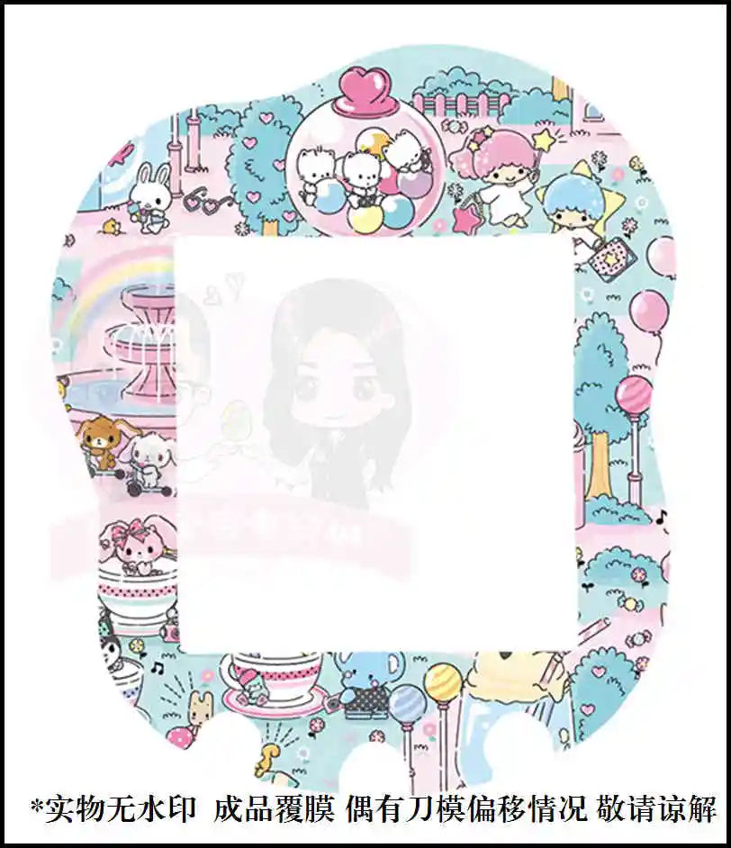Sanrio Hellokitty Cinnamoroll Tamagotchi Uni Faceplate Silicone Protective Film Kawaii Sticker Cute Tamagotchi Protective Decor