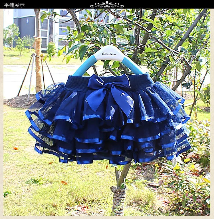 Hot Baby Girl Tulle Tutu Skirts Rainbown Pettiskirts Fluffy Kids Ballet Skirts for Party Dance Princess Children Tulle Clothes