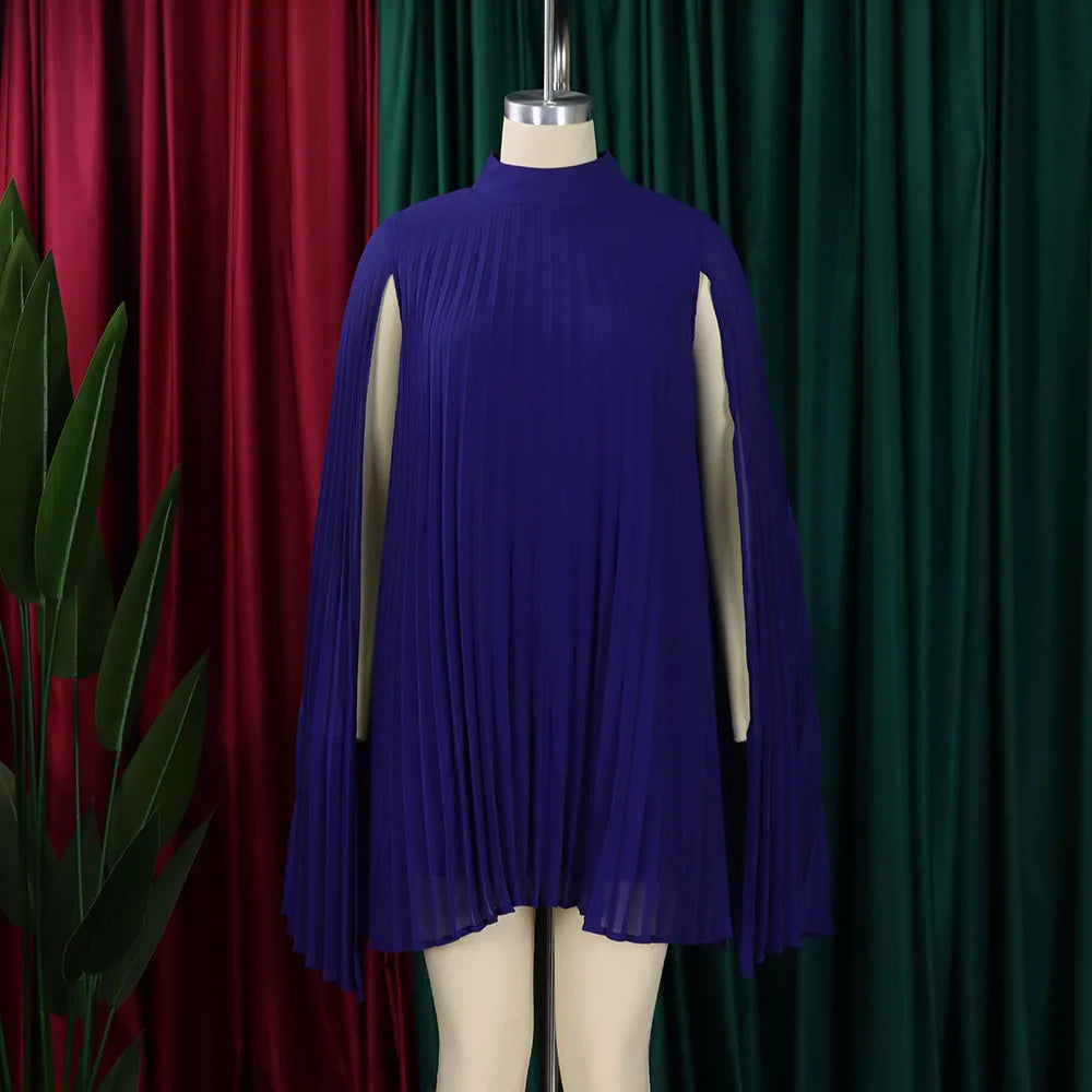 FairyShely 2025 Batwing Sleeve Plus Size Club Dress Women Solid Mesh Large Big Dresses Summer Lady Party Tight Curvy Dress