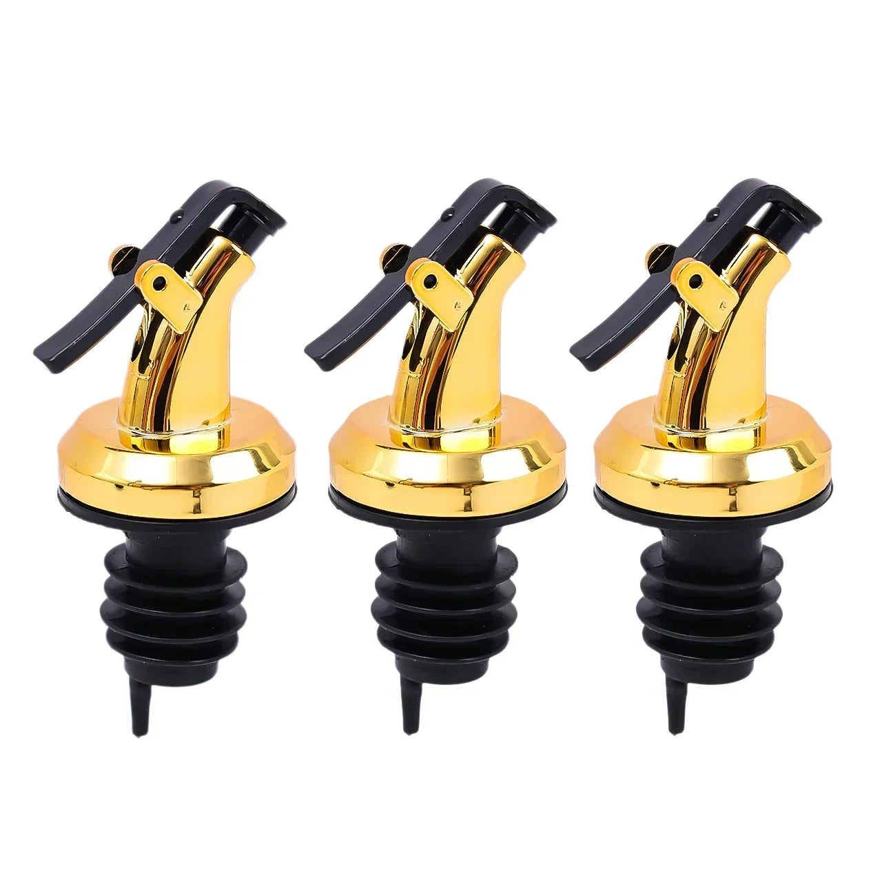 5/1PCS Oil Bottle Stopper Cap Dispenser Sprayer Lock Wine Pourer Sauce Nozzle Liquor Leak-Proof Plug Bottle Stopper Kitchen Tool
