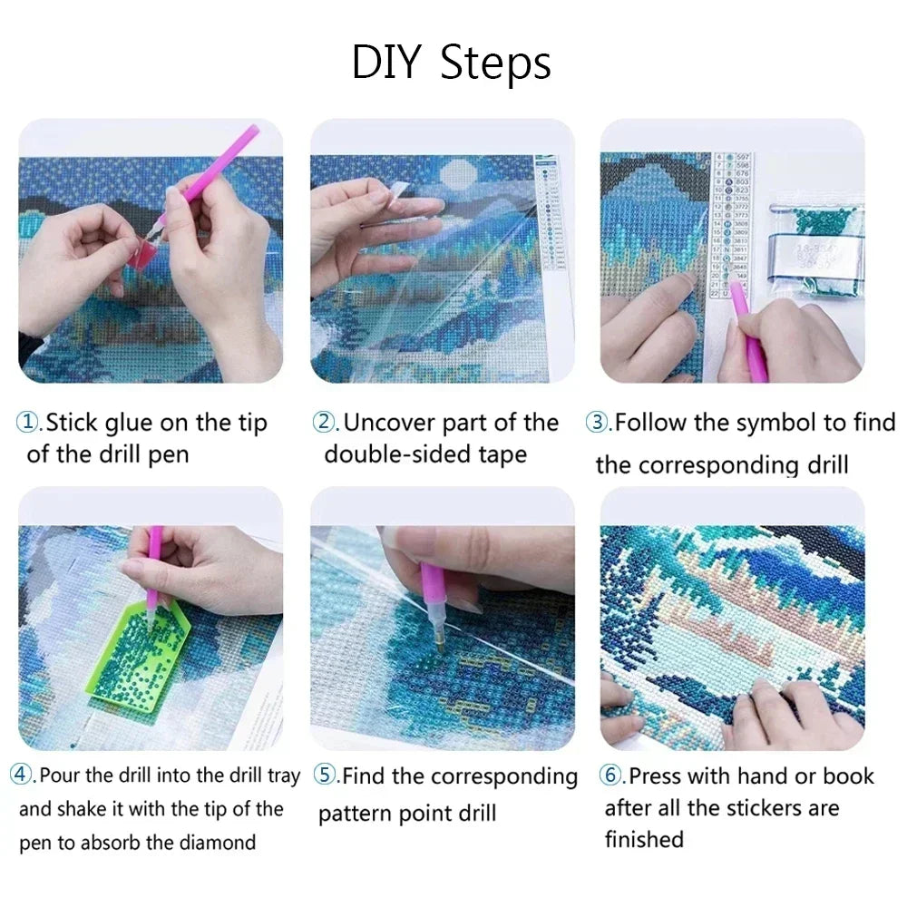 5D DIY Diamond Painting Kit Starry Sky Cat Diamond Embroidery Cross Stitch Cartoon Astral Cat Home Decoration Art Painting