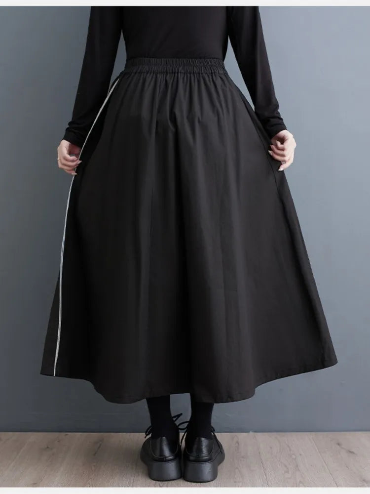 Oversized Spring 2 Two Piece Sets Women Flower Modis Ladies Shirts Tops Ruffle Pleated Korean Loose High Waist Woman Midi Skirts