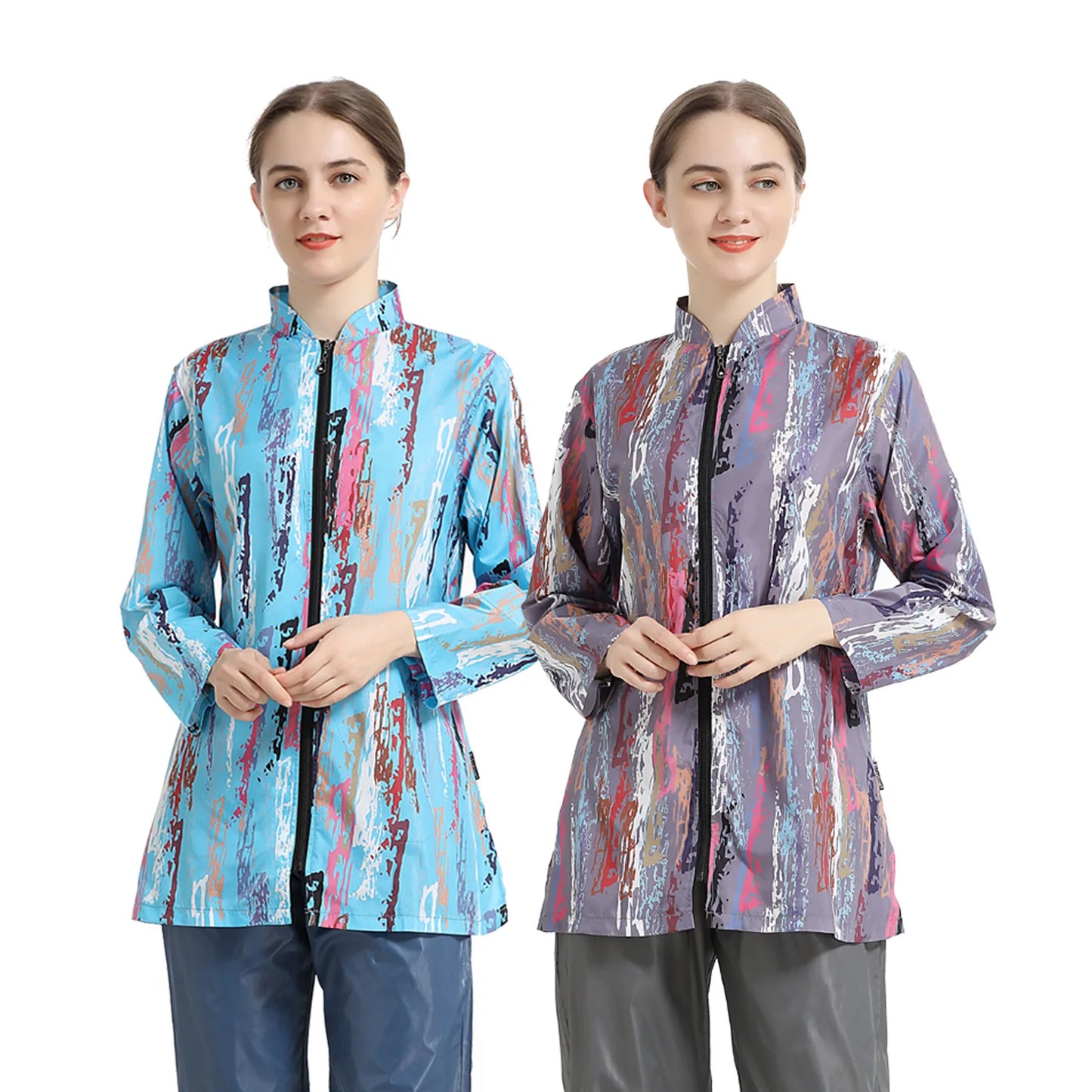 Burkini Femme Hasema Modest Muslim Swimwear for Women Three Piece Set Print Southeast Asian Ethnicity Conservative Bathing Suit