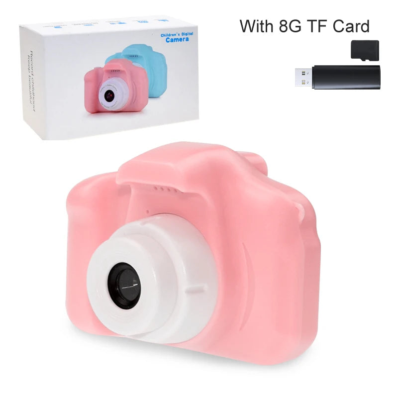 Mini Cartoon Photo Camera Toys 2 Inch HD Screen Children Digital Camera Video Recorder Toys for Kids Girls Gift