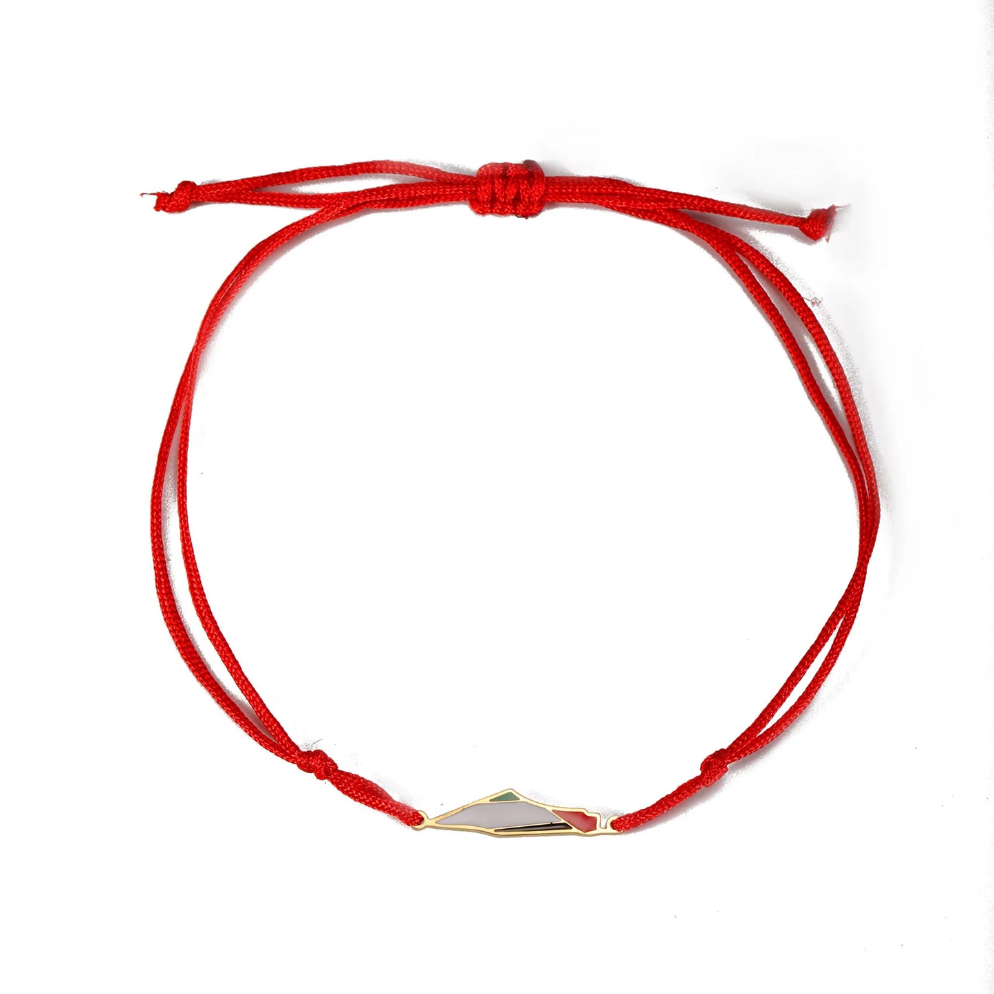Cazador Palestine Map Double Layers Beads Chain Bracelets for Women Stainless Steel Jewelry Charm Bracelet Gift