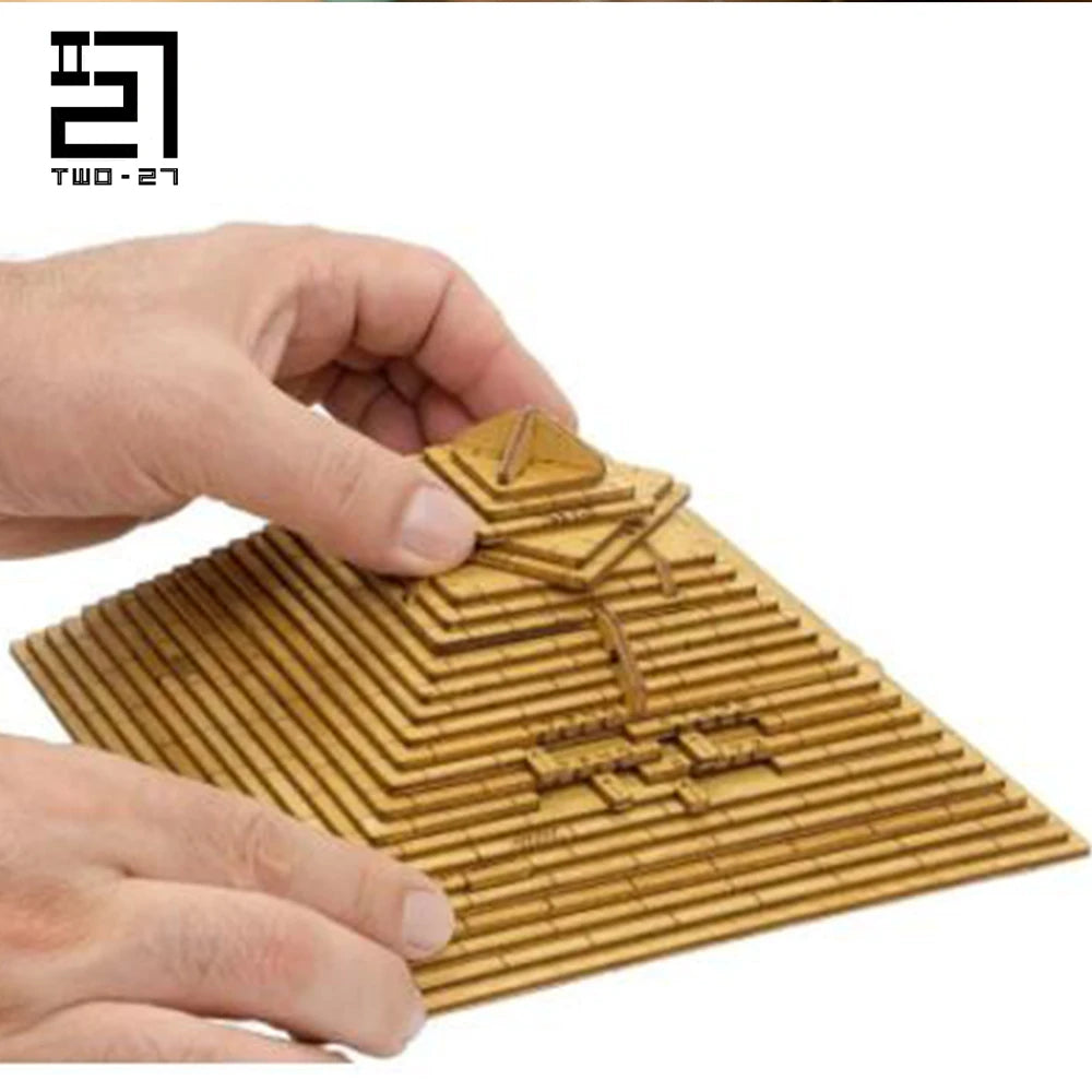 Puzzlebox Pyramid Art Puzzle Box for Adults Unique Wooden Extremely Complex Puzle 3 D Three Dimensional IQ Thinking Puzzel Games