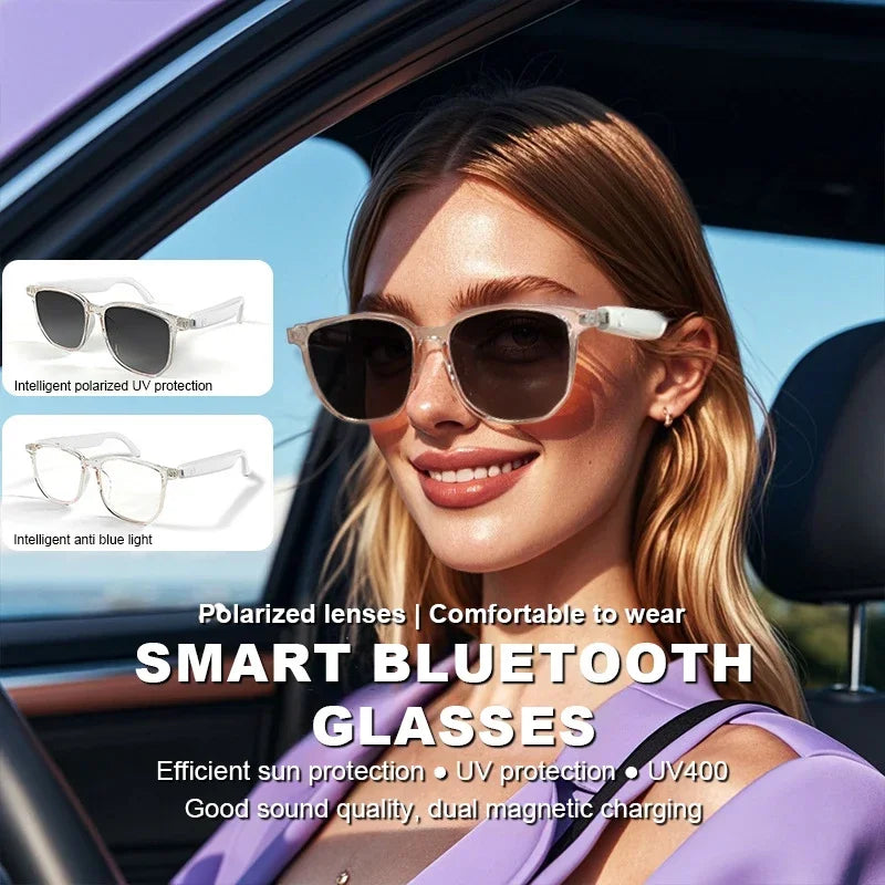Fashion Camera Smart Music Sunglasses Earphones Wireless Bluetooth Headset HIFI Sound Headphone Driving Glasses Hands-free Call