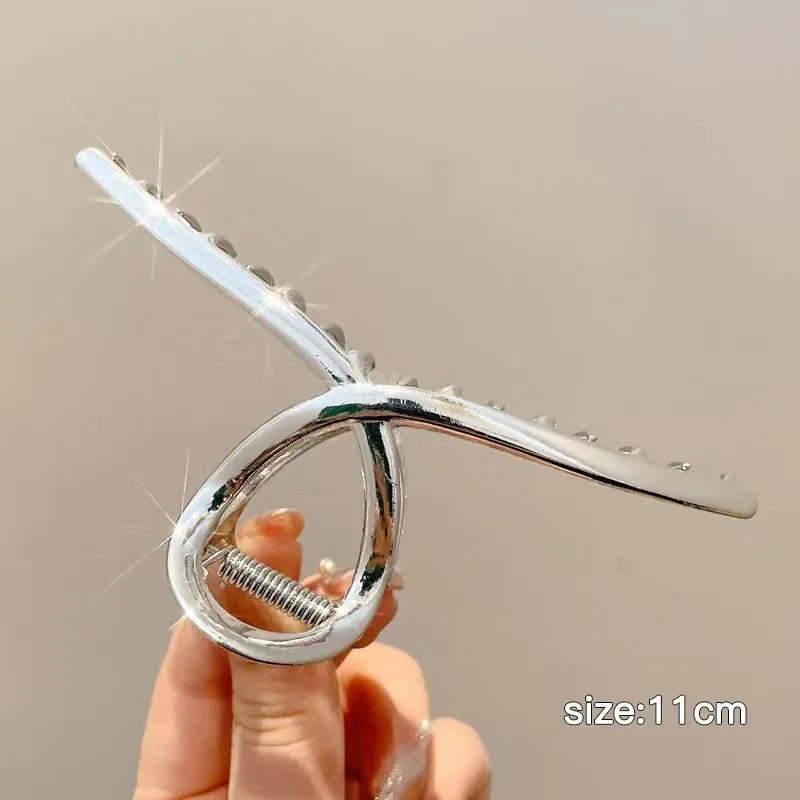 Fashion Luxury Shining Zircon Tassel Hair Clip Hairpin 2022 Trend Korean Metal Hair Claws for Women Girls Party Hair Accessories