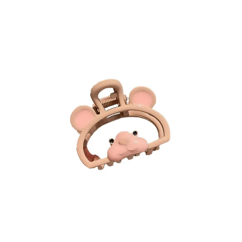 Kawaii Little Bear Hair Claws Small Metal Hair Clips Cartoon Bear Cat Cute Headwear Children Hair Accessoires