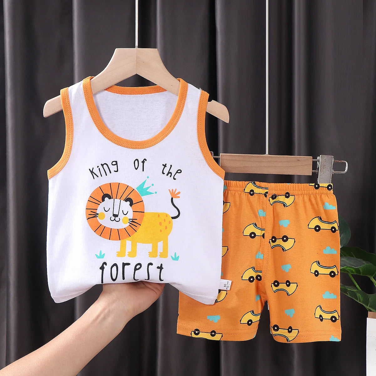 2 STÜCKE Kinder Sets Kinder Kleidung Weste Anzug Sommer Kinderkleidung baby Baumwolle T-Shirts Shorts Tank Top Jungen Mädchen Ärmellos