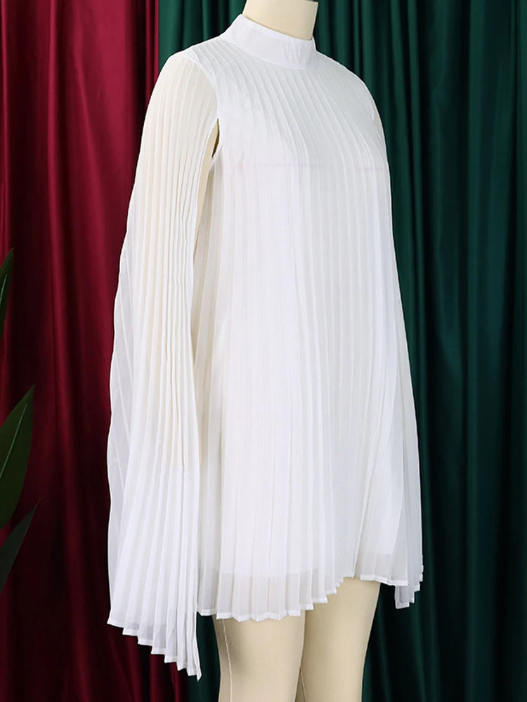 FairyShely 2025 Batwing Sleeve Plus Size Club Dress Women Solid Mesh Large Big Dresses Summer Lady Party Tight Curvy Dress