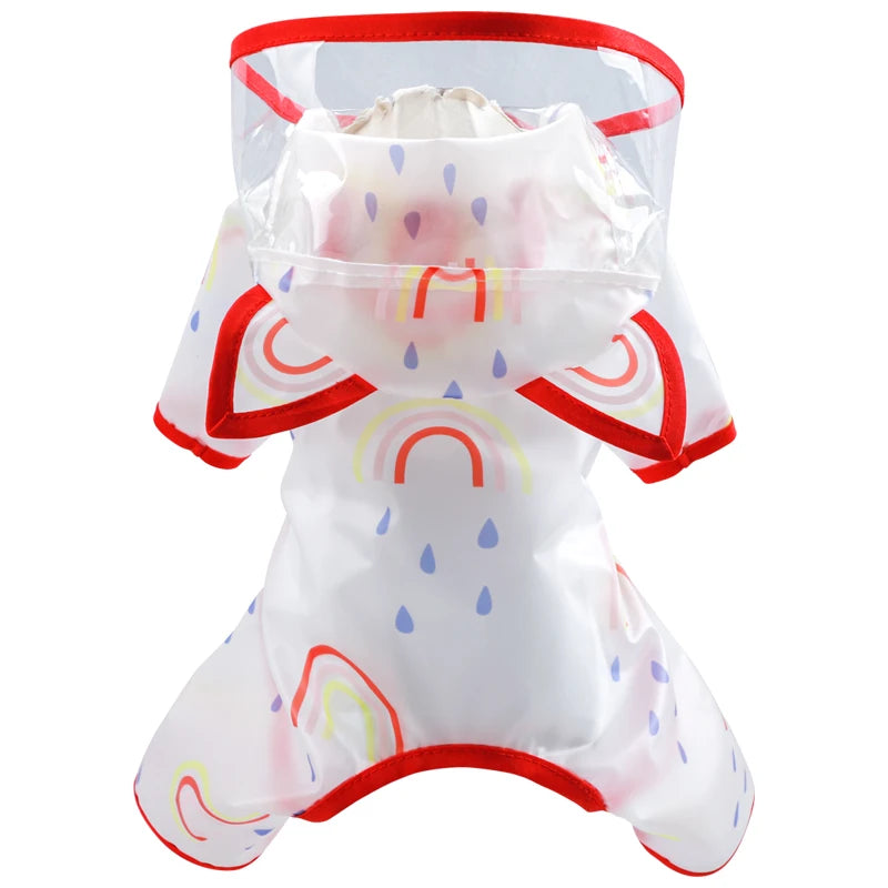 Dog Clothe Rainbow Waterproof Raincoat for Small Dog Puppy Pet Cat All Season Pet Cute Costume Pet Clothes Dog Coat Pet Clothes