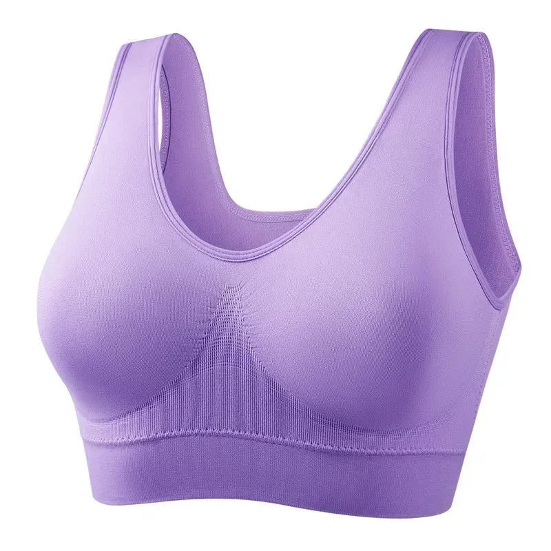 Women Sport Yoga Bra Running Vest Gym Workout Underwear Padded Crop Tops Female Sportswear Brassiere Push Up Fitness Bras