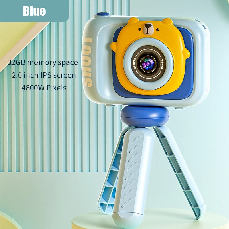 1080P HD Kamera Spielzeug Cartoon 32 GB SD Karte Foto Bunte Videokassette Baby Kamera Kinder Pädagogisches Spielzeug Für Kinder Geburtstag Geschenke