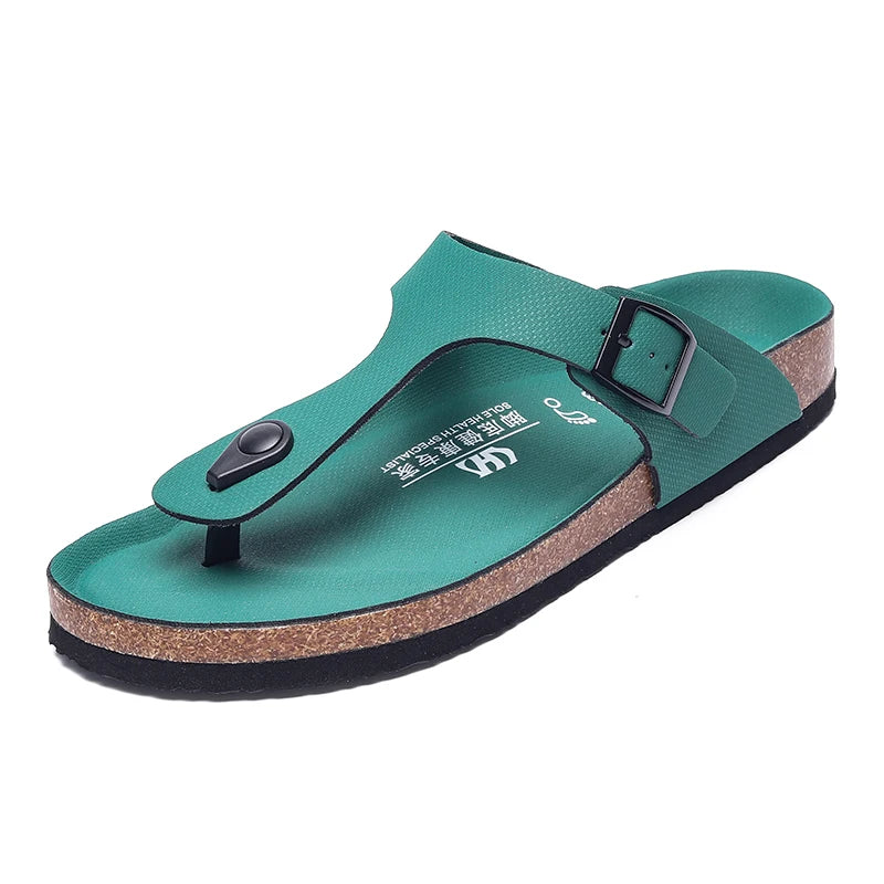 Mens Flip Flops Microfiber Leather Slippers Clogs Chanclas Hombre Chinelo Masculino Claquette Homme Summer Casual Shoes Big Size