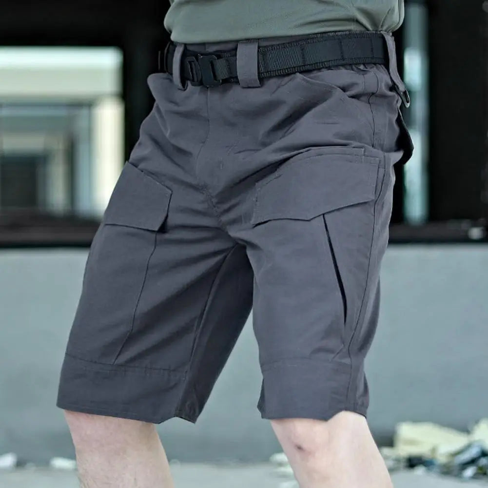Summer Waterproof Quick Dry Multi-pocket Shorts Men Cargo Shorts Short Pants Men's Outdoor Clothes Hunting Fishing Short Pants