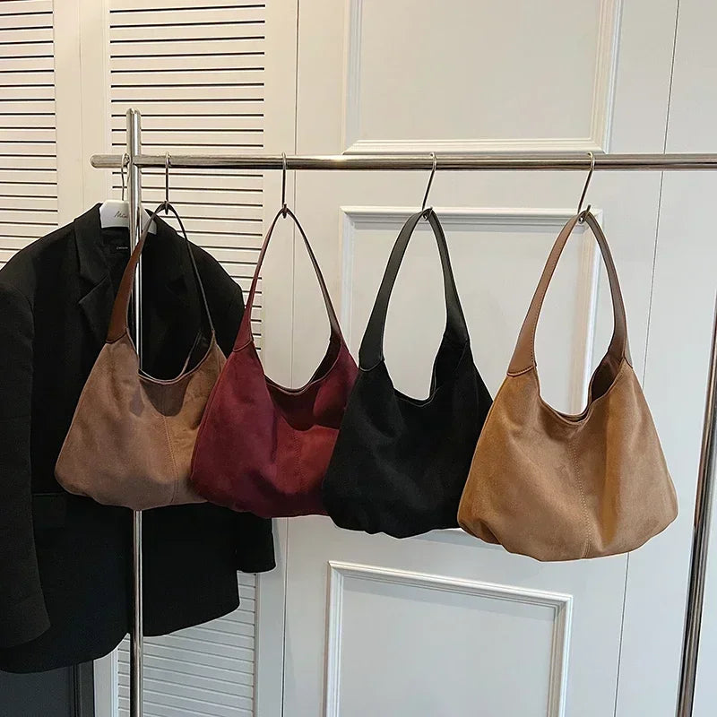 This Year's Popular Bag for Women 2024 New Single Shoulder Underarm Bag Large Capacity Commuting Student Class Tote Bag Paquete