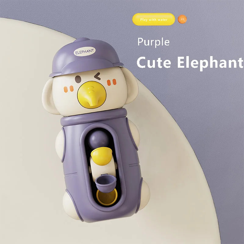 Sommer-Wasserspielzeug für Babyparty, süße Ente/Elefant, Wasserwagen-Spiele, Badezimmer-Geschenke für Kinder für Jungen und Mädchen über 6 M