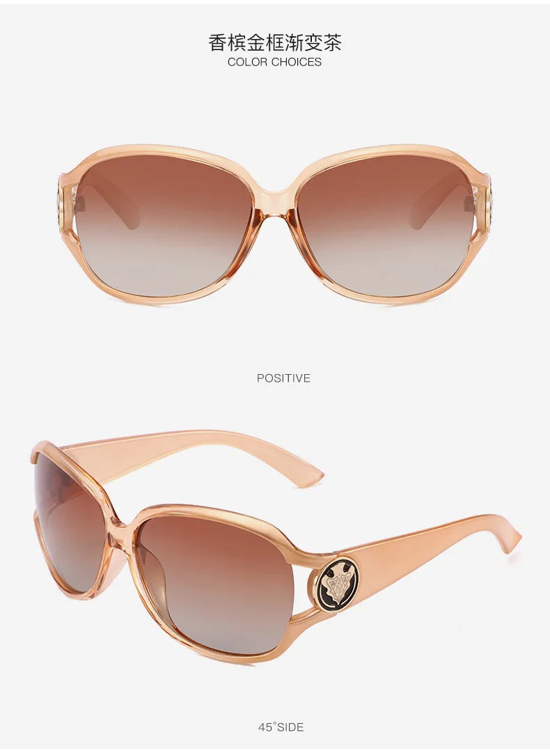 New Women's Fashion Eyewear Two Tone Polarised Sunglasses