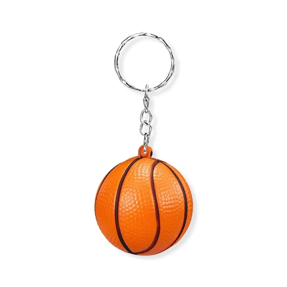 PU Leather Basketball Ball Keychains Football Golf Simulation Soccer Keychain Funny Baseball Football Pendant Children Presents