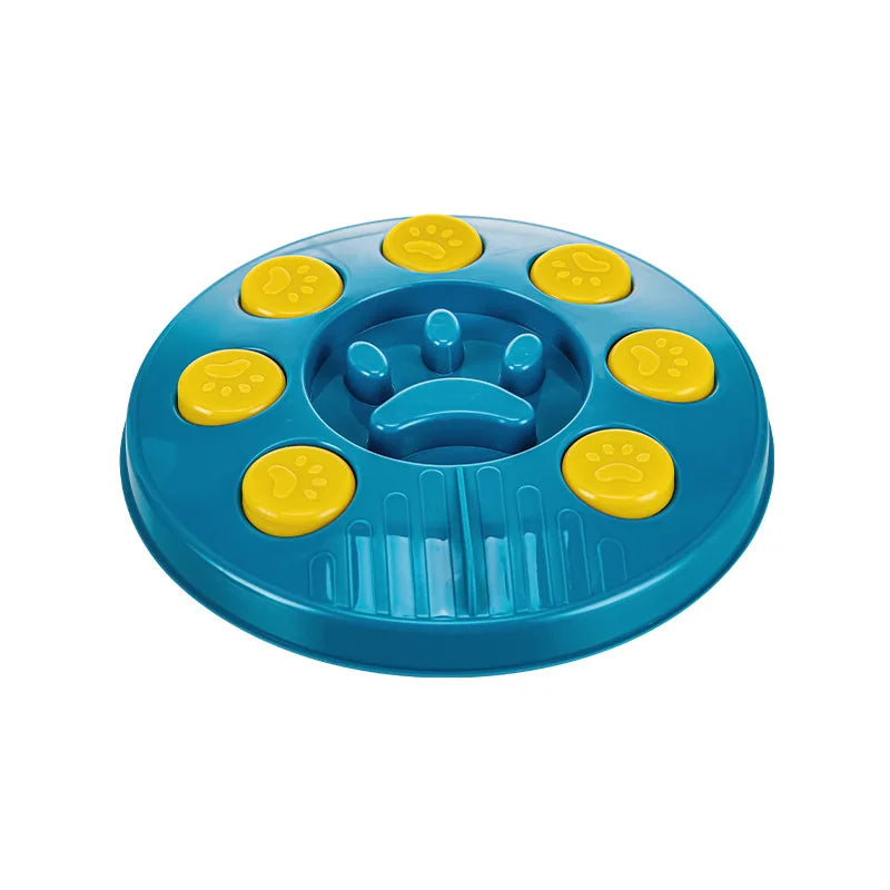 Pet Supplies Cat Dog Turntable Eating Anti-choking Food Puzzle Feeding Interactive Toy Slow Food Tray