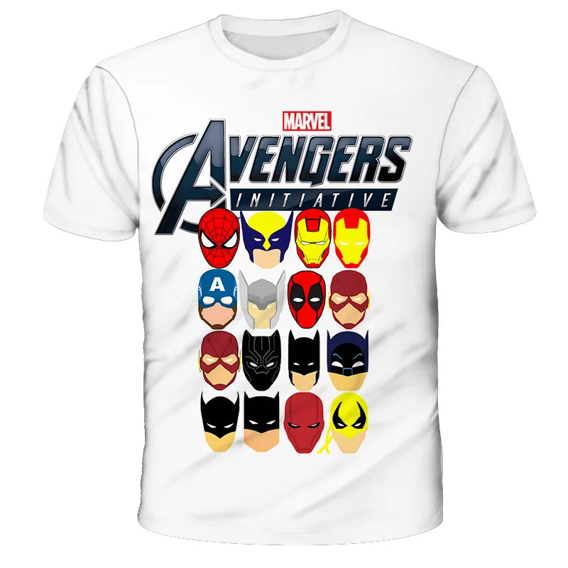 Sommer Jungen Superheld Spider-Man T-Shirts Kinderkleidung Kinder Marvel T-Shirt Soft Top Streetwear Herren Täglich Kurzarm
