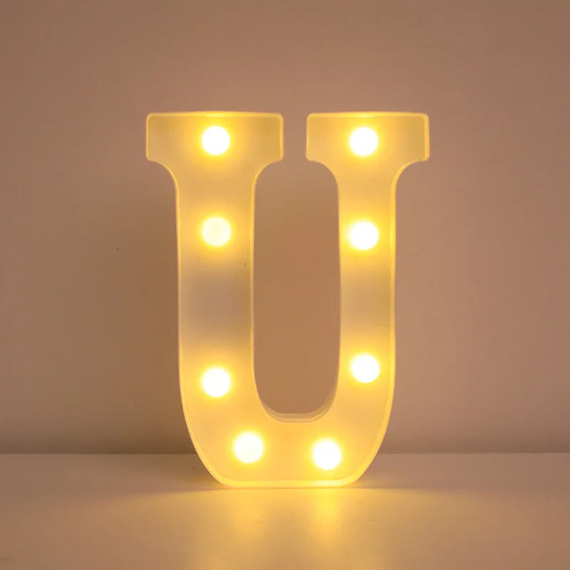 Valentine's Day Decorative Heart Letter LED Light