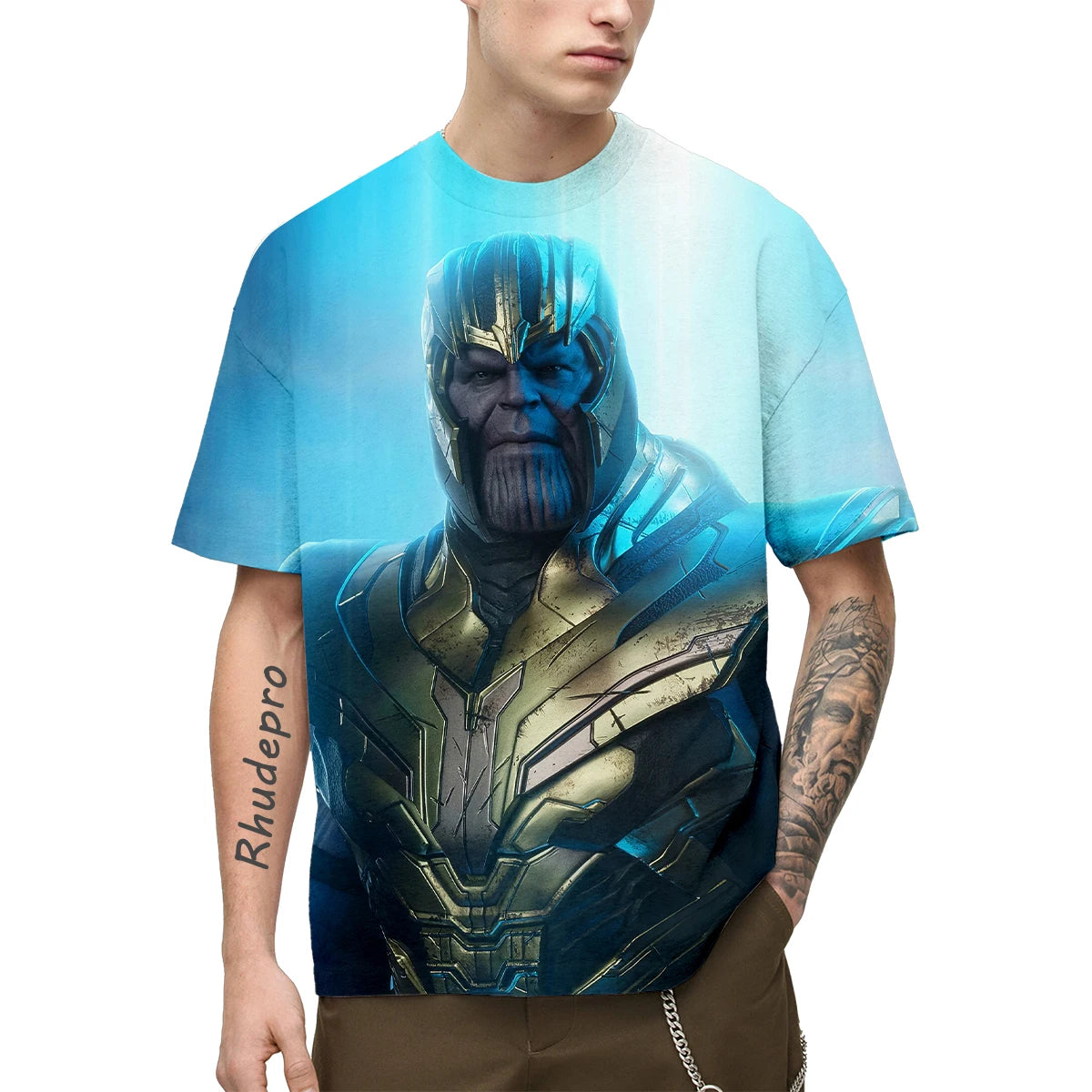 Miniso 2024 Superhero Children Short Sleeves T-shirt Iron Man Cartoon Spider-Man Dominion Tshirt Boys Tops Kids Baby Boys