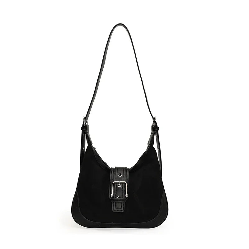 Retro Frosted Large Bag for Women 2024 New Autumn and Winter Niche Versatile Casual Crossbody Bag Large Capacity Commuting Bag