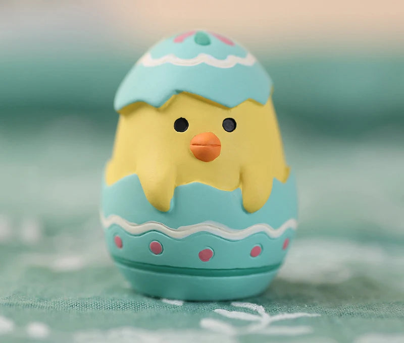 Easter Garden Party Colored Egg Rabbit Garden Ding Cat Sleeps in Spring Travel Doll Resin Home Decoration Festival Gift Crafts