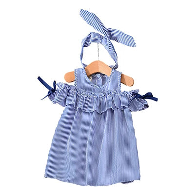 Girls Summer Dress + Headband Outfits for girls