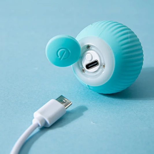 كرة تفاعلية للقطط، ألعاب القطط الذكية، كرة سحرية متدحرجة أوتوماتيكية، لعبة تفاعلية إلكترونية للقطط، ملحقات القطط والحيوانات الأليفة