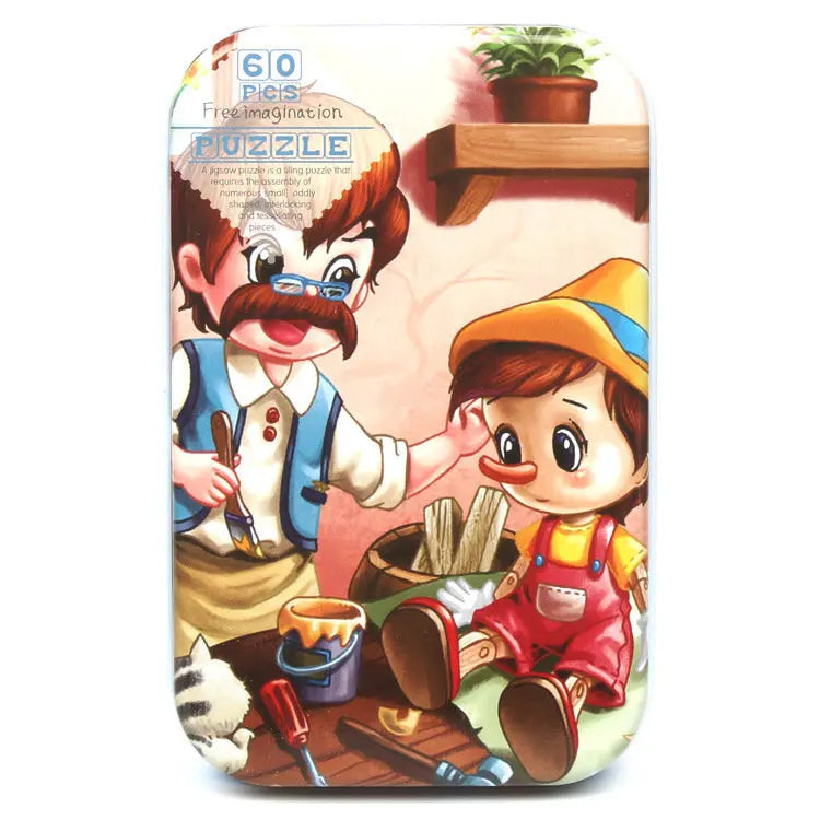 Heiße Neue 60 Stück Holz Puzzle Spielzeug für Kinder Cartoon Fahrzeug Tier Holz Puzzle Baby Lernen Pädagogisches Spielzeug Kinder Geschenk