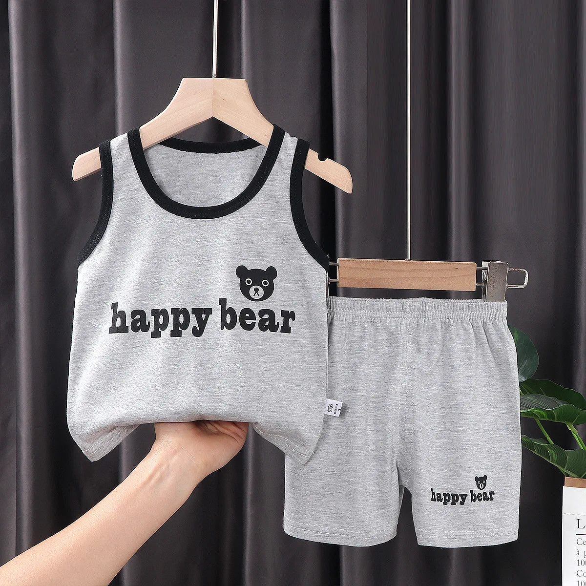 2 STÜCKE Kinder Sets Kinder Kleidung Weste Anzug Sommer Kinderkleidung baby Baumwolle T-Shirts Shorts Tank Top Jungen Mädchen Ärmellos