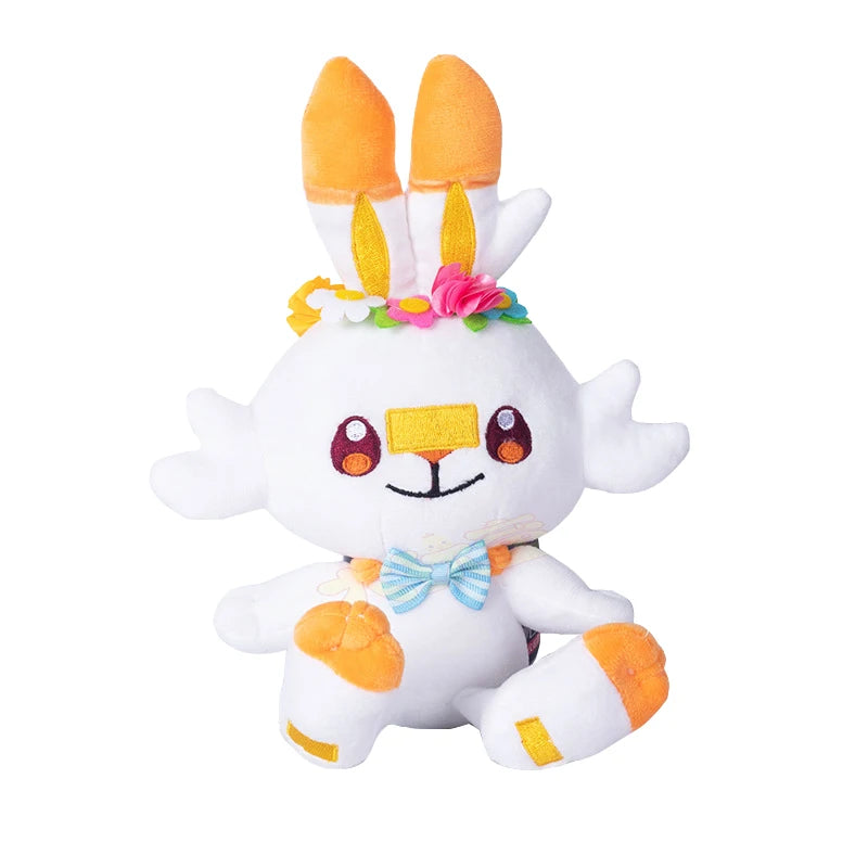 Easter Spring Festival Pikachu Eevee Plush Pokemon Doll Garland decoration Cute Stuffed Toy Kids Children Gift