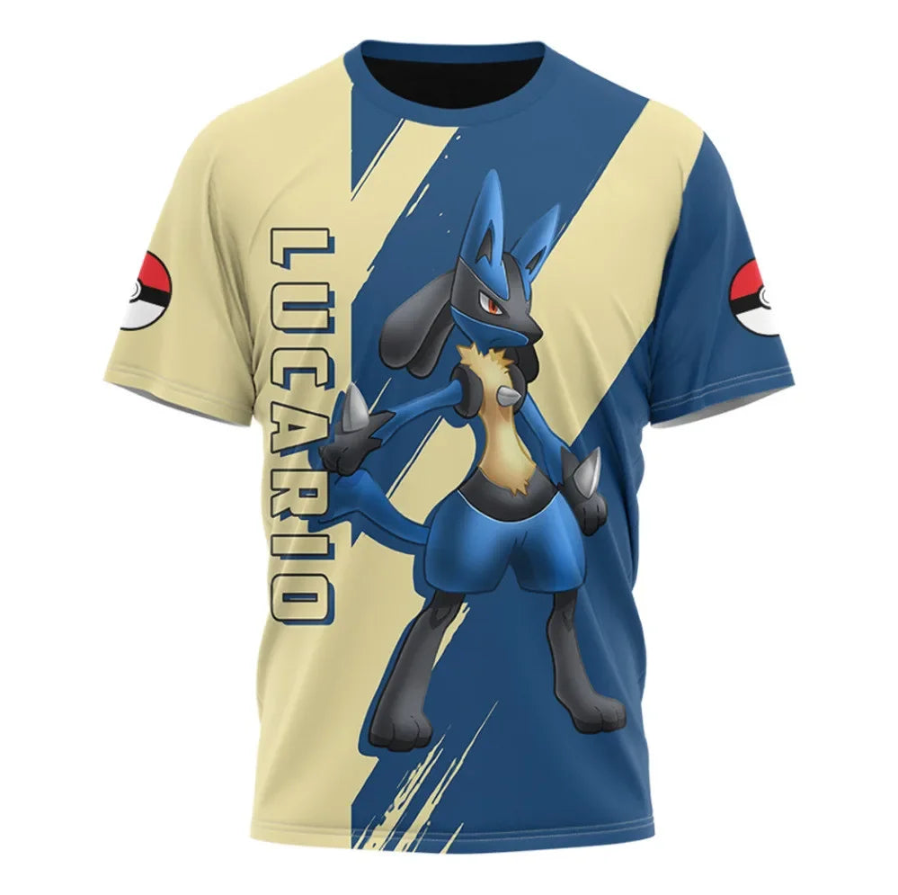 Pokemon T-Shirt Cartoon Baby Kinder Jungen Mädchen Kinder Kurzärmelige Sommerkleidung Pikachu Cartoon Print Pokémon T-Shirt Kinder