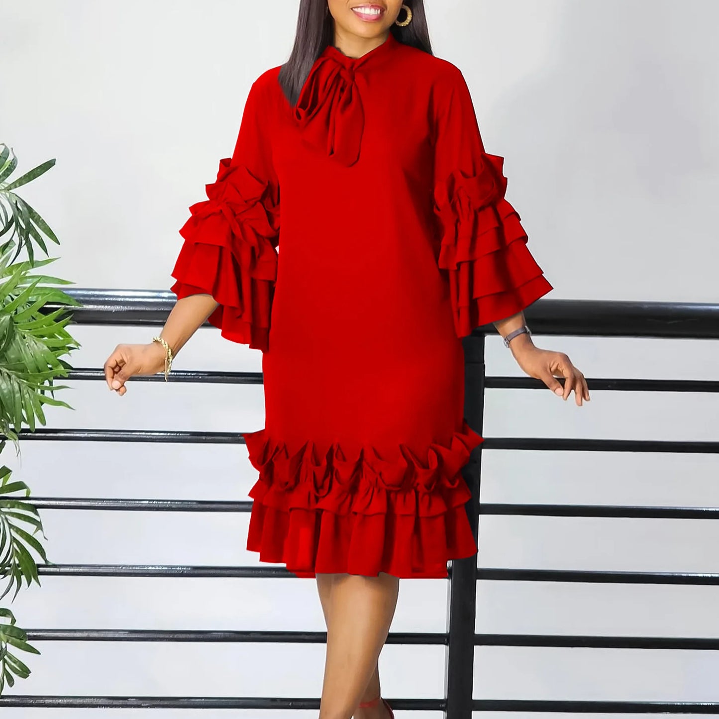 FairyShely 2025 Spring Solid Plus Size Club Loose Dress Women Long Sleeve Large Big Dresses Slim Verge Party Tight Curvy Dress