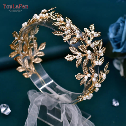 YouLaPan Leaves Wedding Dress Belt with Pearls Woman Formal Belts Bridal Waist Belt Handmade Evening Gown Sash Belt SH353