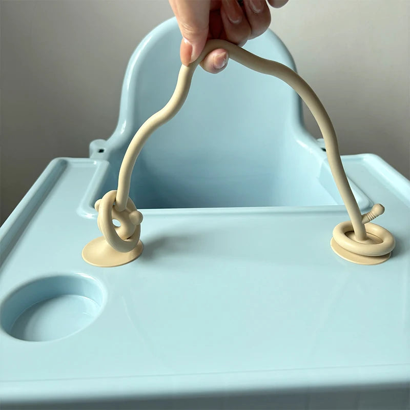 1 stücke Silikon kinder silikon tisch spielzeug, perlen gewickelt baby frühe bildung puzzle spiel spielzeug