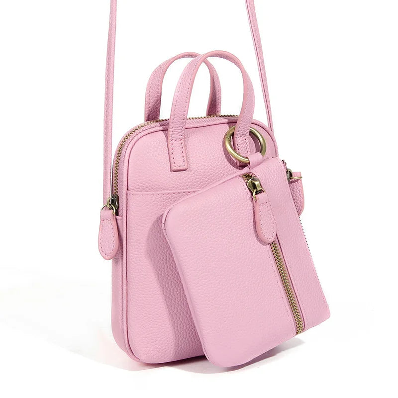 Damenmode-Trend Umhängetasche Kopfschicht Rindsleder Mutter Handtasche multifunktionale All-in-One-Tasche