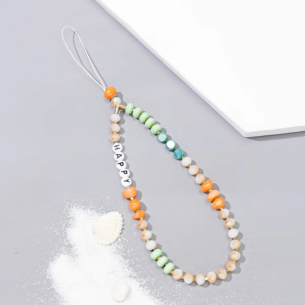 Summer Mobile Phone Lanyard Strap for Women Beaded Necklace Jewelry Gift